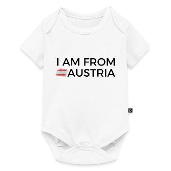 I am from Austria T Shirt - Baby Premium Kurzarmbody - Weiß - Vorne