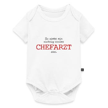 So sieht ein richtig cooler Chefarzt aus. - Baby Premium Kurzarmbody - Weiß - Vorne