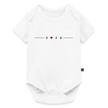 2026 Heart - Baby Premium short-sleeve bodysuit - white - Front