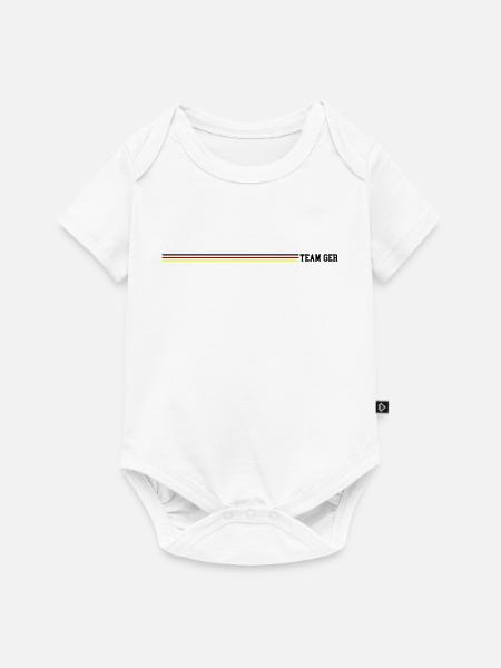 Team Germany - Baby Premium Kurzarmbody - Weiß