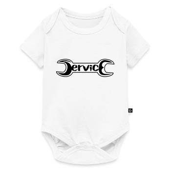 service - Baby Premium Kurzarmbody - Weiß - Vorne