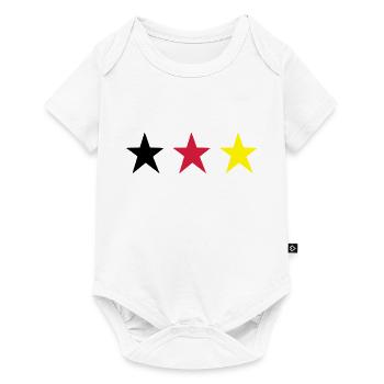German Trible - Baby Premium Kurzarmbody - Weiß - Vorne
