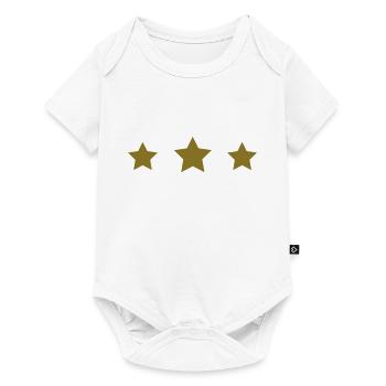 Sterne - Baby Premium Kurzarmbody - Weiß - Vorne