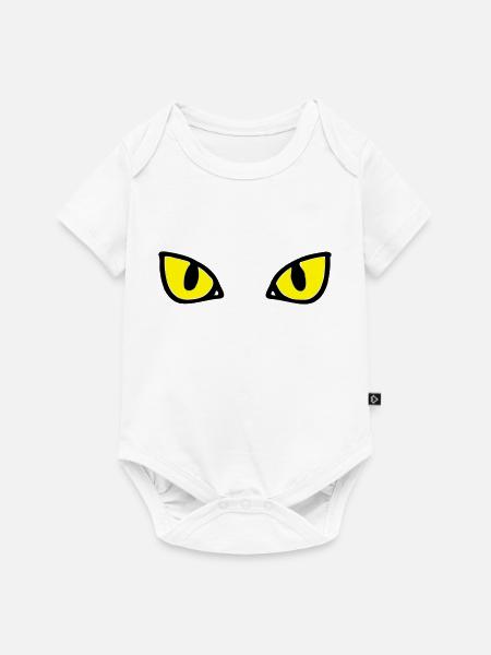 Cat's eyes - Baby Premium Kurzarmbody - Weiß