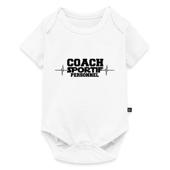 coach sportif personnel - Body à manches courtes Premium Bébé - blanc - Devant