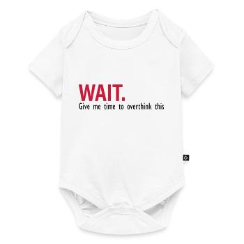 time to think about it - Baby Premium short-sleeve bodysuit - white - Front
