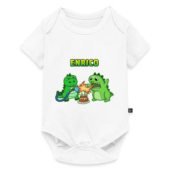 Enrico cadeau d'anniversaire - Body à manches courtes Premium Bébé - blanc - Devant