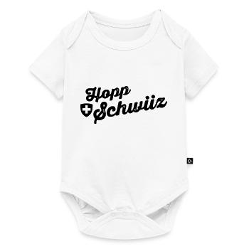 hoppschwiiz sw - Baby Premium Kurzarmbody - Weiß - Vorne