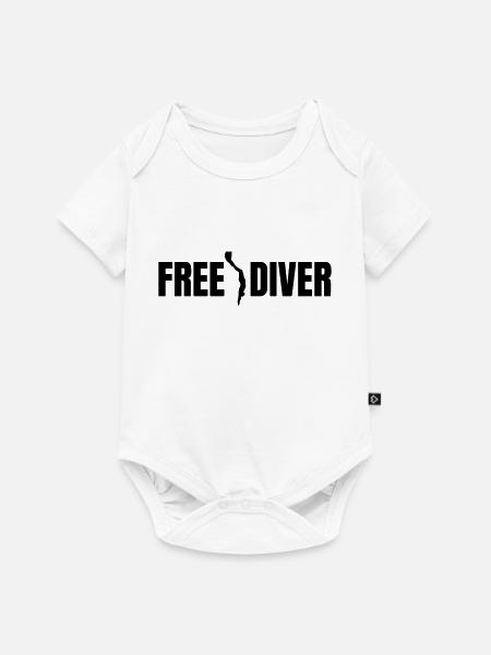 Freediver Apnea - Baby Premium Kurzarmbody - Weiß