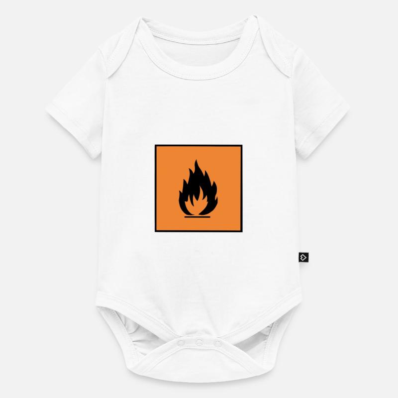 Inflammable - Body à manches courtes Premium Bébé - blanc