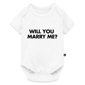 Marry Me - Body à manches courtes Premium Bébé - blanc - Devant