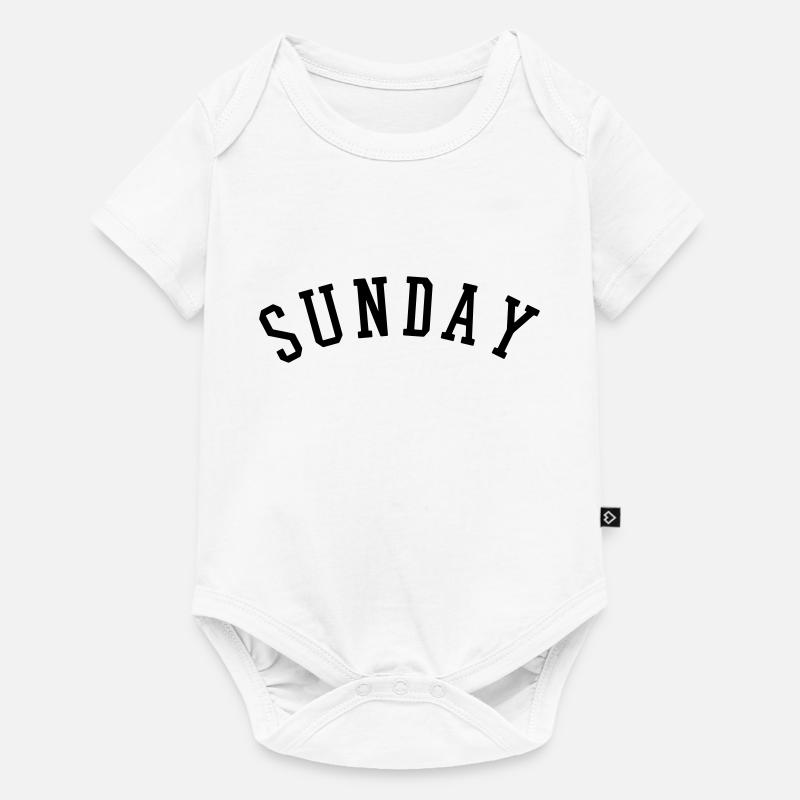 SUNDAY - Baby Premium Kurzarmbody - Weiß