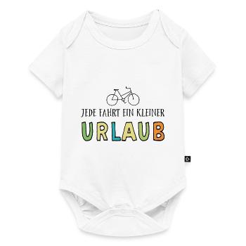 Radsport - Baby Premium Kurzarmbody - Weiß - Vorne