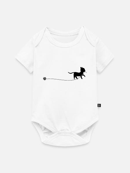 Kätzchen - Baby Premium Kurzarmbody - Weiß