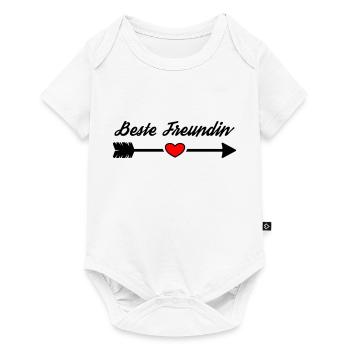 Beste Freundin Pfeil Symbol Herz - Baby Premium Kurzarmbody - Weiß - Vorne