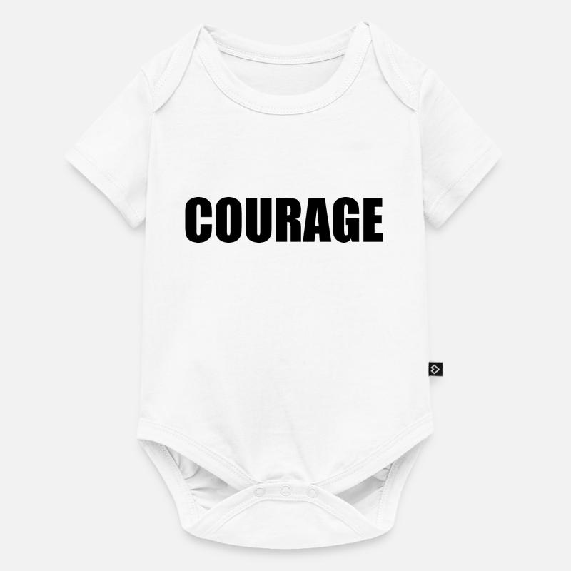 Courage - Body à manches courtes Premium Bébé - blanc