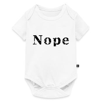 Nope - Baby Premium Kurzarmbody - Weiß - Vorne