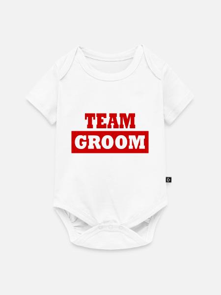 Team groom - Baby Premium Kurzarmbody - Weiß