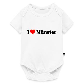 I love Münster - Baby Premium Kurzarmbody - Weiß - Vorne