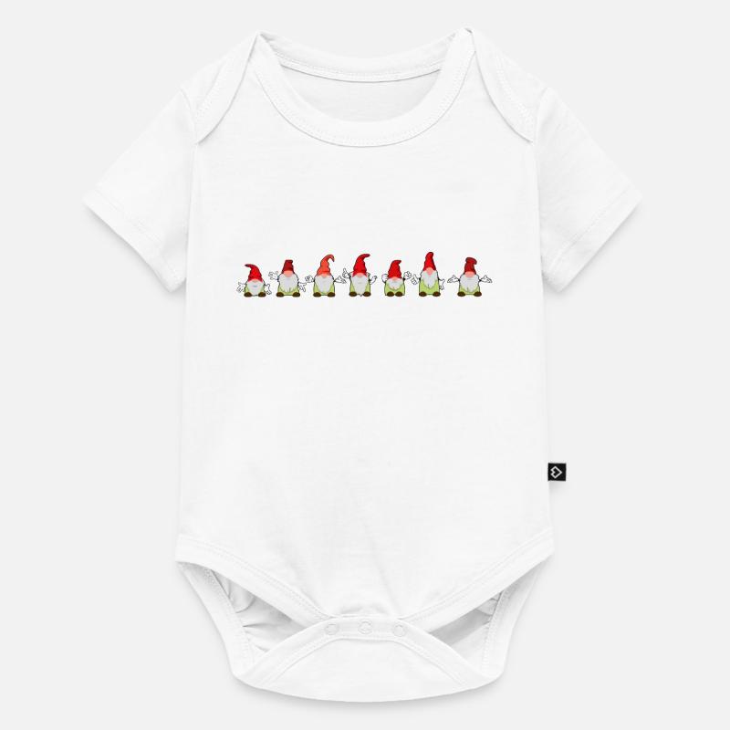 7 nains de jardin - Body à manches courtes Premium Bébé - blanc