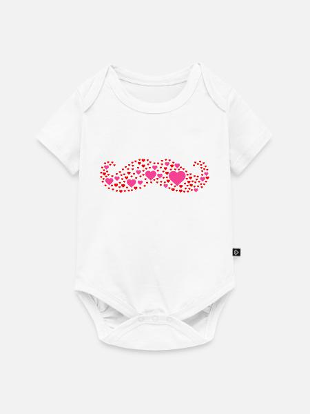 bart liebe - Baby Premium Kurzarmbody - Weiß