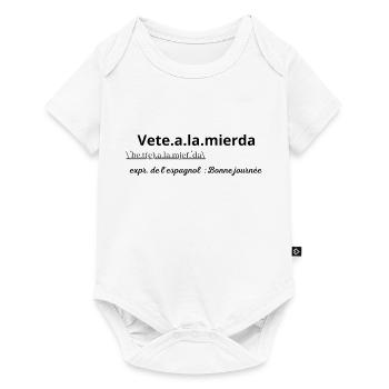 Vêtement pour Espagnol humoristique ! - Body à manches courtes Premium Bébé - blanc - Devant