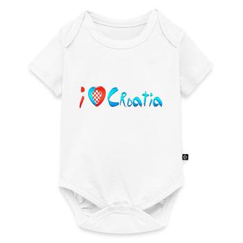 Croatie hrvatska croatie hrv voyage europe zagreb - Body à manches courtes Premium Bébé - blanc - Devant