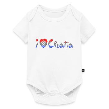 Croatie hrvatska croatie hrv voyage europe zagreb - Body à manches courtes Premium Bébé - blanc - Devant