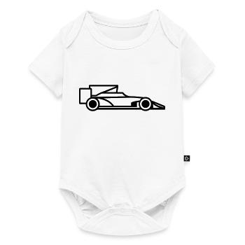 F1 Voiture de course - Body à manches courtes Premium Bébé - blanc - Devant