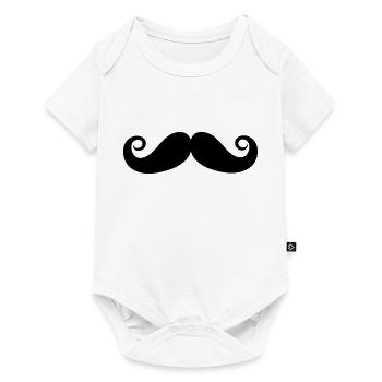 Moustache - Body à manches courtes Premium Bébé - blanc - Devant