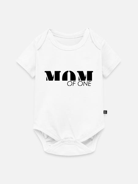 MAMAN - Mutter eines Kindes - Baby Premium Kurzarmbody - Weiß