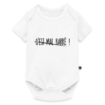 MAL BARRÉ - Body à manches courtes Premium Bébé - blanc - Devant