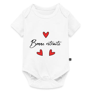 RETRAITE. RETRAITE. RETRAITEE. BONNE RETRAITE - Body à manches courtes Premium Bébé - blanc - Devant