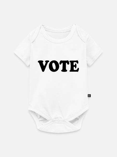 Vote - Baby Premium Kurzarmbody - Weiß