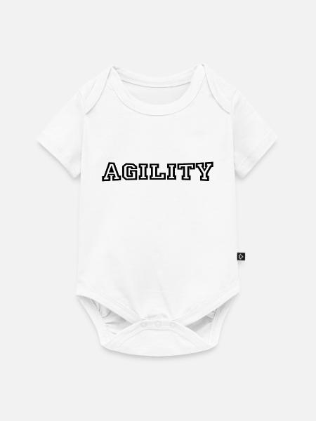 agility - Baby Premium Kurzarmbody - Weiß