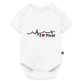 Herzschlag Tirol - Baby Premium Kurzarmbody - Weiß - Vorne