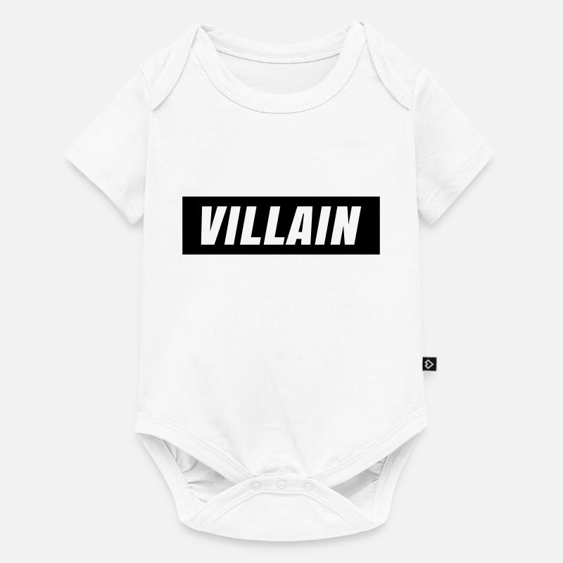 VILLAIN - Baby Premium Kurzarmbody - Weiß