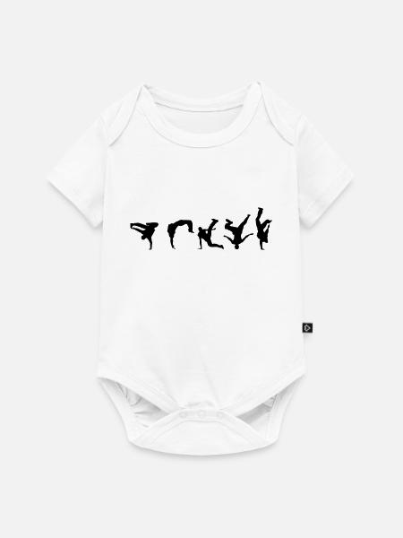 breakdance - Baby Premium Kurzarmbody - Weiß