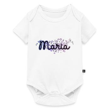 Prénom Nom Maria - Body à manches courtes Premium Bébé - blanc - Devant