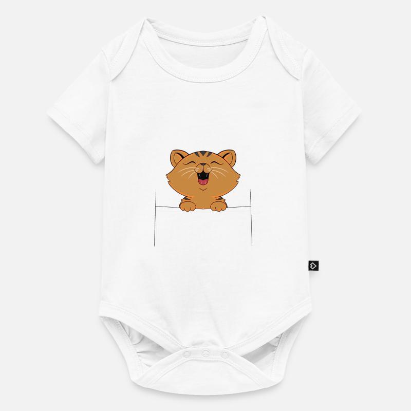 minou - Body à manches courtes Premium Bébé - blanc