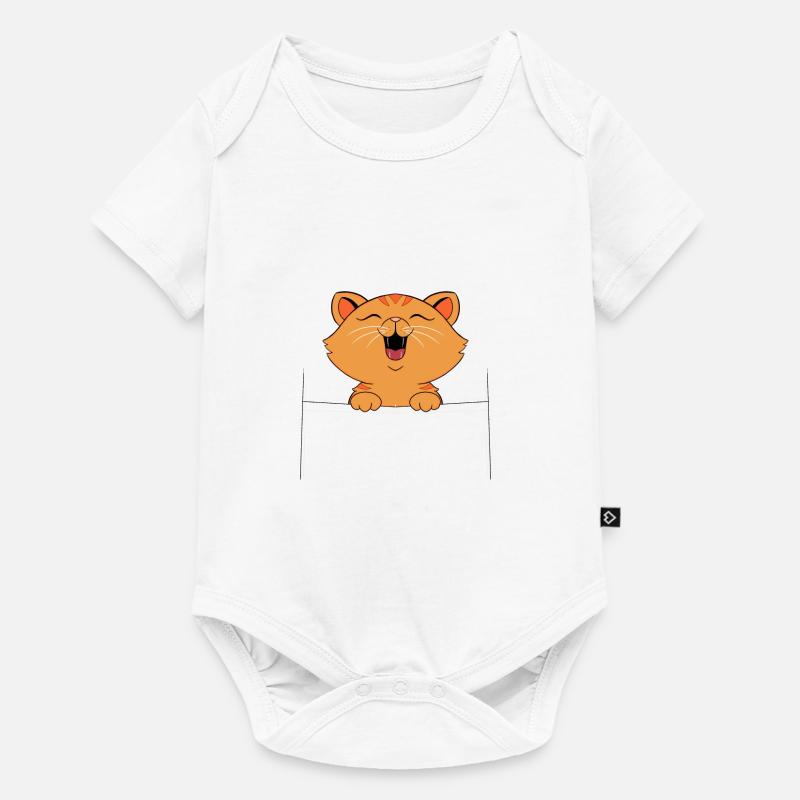 chaton - Body à manches courtes Premium Bébé - blanc