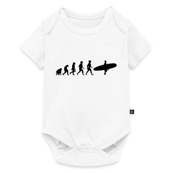 Evolution Surfing Surfers surfboard surfing - Baby Premium short-sleeve bodysuit - white - Front