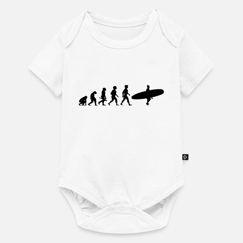 Evolution Surf Surfers surf surf - Body à manches courtes Premium Bébé - blanc
