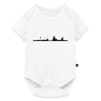 Cologne Skyline Panorama - Baby Premium short-sleeve bodysuit - white - Front