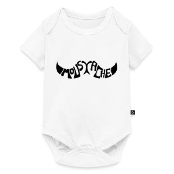 Moustache - Body à manches courtes Premium Bébé - blanc - Devant
