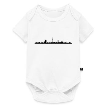 Skyline - Stuttgart - Baby Premium Kurzarmbody - Weiß - Vorne