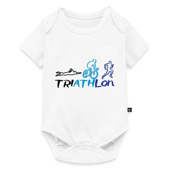 Triathlon Men - Baby Premium Kurzarmbody - Weiß - Vorne