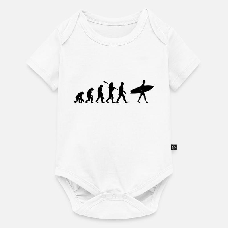 Surf évolution - Body à manches courtes Premium Bébé - blanc