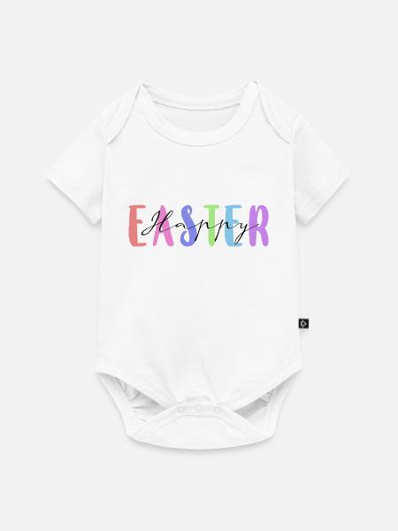 Frohe Ostern - Baby Premium Kurzarmbody - Weiß