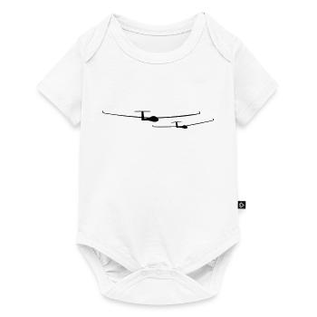 tiefflug_1 - Baby Premium short-sleeve bodysuit - white - Front